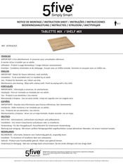 5Five 167816/A/C Instrucciones De Montaje