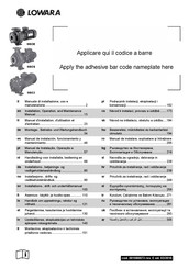 Lowara NSCS Manual De Instalación, Funcionamiento Y Mantenimiento