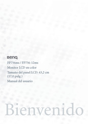 BenQ Bienvenido FP756-12ms Manual Del Usuario