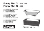 RAVAK Formy Slim 01-180 Instrucciones De Montaje