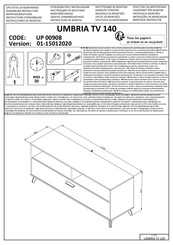 Forma Ideale UMBRIA TV 140 UP 00908 Instrucciones De Montaje