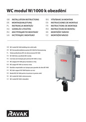 RAVAK W/1000 Instrucciones De Montaje