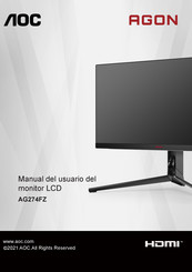 AOC AGON AG274FZ Manual Del Usuario