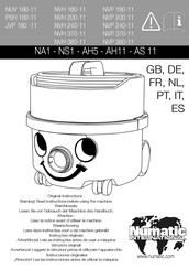 Numatic AH11 Instrucciones Originales