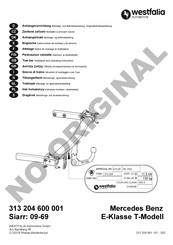 Westfalia 313 204 600 001 Instrucciones De Montaje Y De Servicio