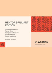 Klarstein HEKTOR BRILLIANT EDITION Manual De Instrucciones