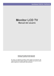 Samsung SyncMaster P2470LHD Manual Del Usuario