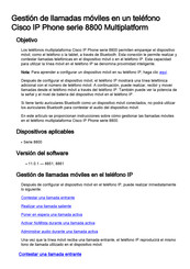 Cisco 8800 Serie Manual Del Usuario