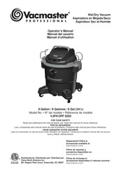 Vacmaster VJF912PF 0202 Manual Del Usuario