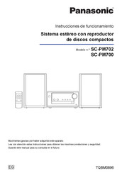 Panasonic SC-PM702 Instrucciones De Funcionamiento