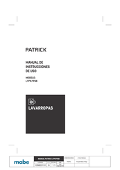 mabe PATRICK LTPK79SB Manual De Instrucciones De Uso