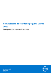 Dell Vostro 3020 Configuración Y Especificaciones