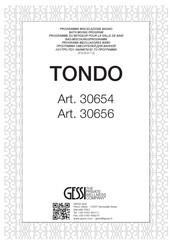 Gessi TONDO 30654 Instrucciones De Instalación