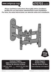 AVF Group VESA 470703 Instrucciones De Instalación