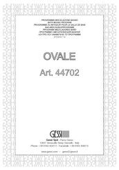 Gessi OVALE 44702 Instrucciones De Instalación