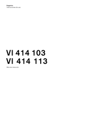 Gaggenau VI 414 103 Instrucciones De Uso