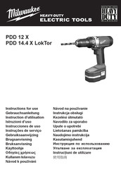 Milwaukee PDD 12 X Instrucciones De Uso