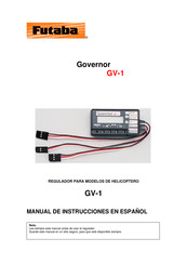 FUTABA Governor GV-1 Manual De Instrucciones