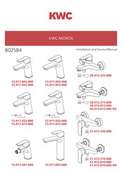 KWC MONTA 12.411.042.000 Manual De Instalación Y Servicio