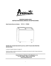 Avanti CF268G Manual De Instrucciones