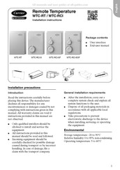 Carrier WTC-RT Manual De Instalación