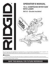 RIDGID R4110 Manual Del Operador