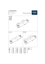 Grohe GROHTHERM 2000 NEW 34 169 Manual Del Usuario