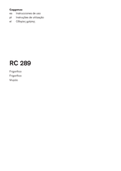 Gaggenau RC 289 Instrucciones De Uso
