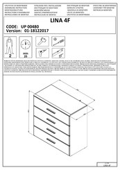 Dedeman LINA 4F UP 00480 Instrucciones De Montaje