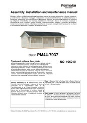 Palmako PM44-7937 Instrucciones De Montaje, Instalación Y Mantenimiento