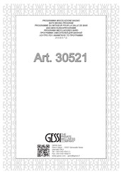 Gessi 30521 Manual Del Usuario