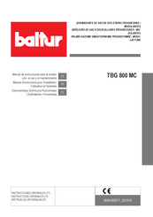 baltur TBG 800 MC Manual De Instrucciones Para La Instalación, El Uso Y El Mantenimiento