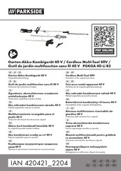 Parkside PGKGA 40-Li B2 Traduccion Del Manual De Instrucciones Originale