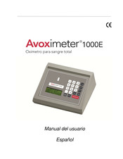 Accriva Diagnostic Avoximeter 1000E Manual Del Usuario