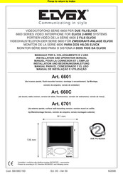 Elvox 6601 Manual Para El Conexionado Y El Uso