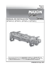 Maxon GPTWR Serie Manual De Instalación