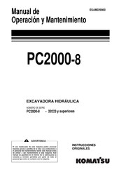 Komatsu PC2000-8 Manual De Operación Y Mantenimiento