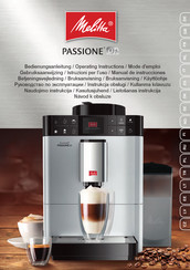 melitta PASSIONE OT F531-101 Manual De Instrucciones