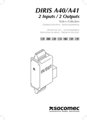 socomec DIRIS A40 Instrucciones De Servicio