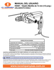 Ryobi HD501 Manual Del Usuario