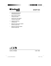 EINHELL HOME GH-DP 7835 Manual De Instrucciones Original