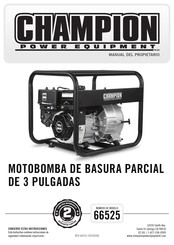 Champion Power Equipment 66525 Manual Del Propietário