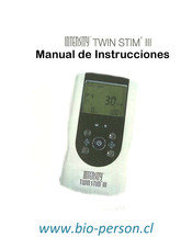 intensity TWIN STIM III Manual De Instrucciones