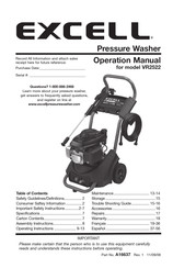 Excell VR2522-CA Manual Del Operacion