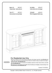 Walker Edison ABF54FC Instrucciones De Montaje