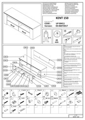 Forma Ideale KENT 150 UP 00411 Instrucciones De Montaje