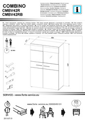 Forte COMBINO CMBV42R Instrucción De Montaje