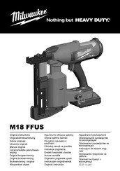 Milwaukee M18 Manual Original
