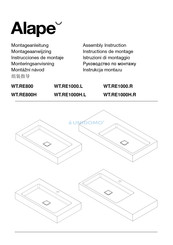 Alape WT.RE1000.L Instrucciones De Montaje