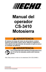 Echo CS-3410 Manual Del Operador